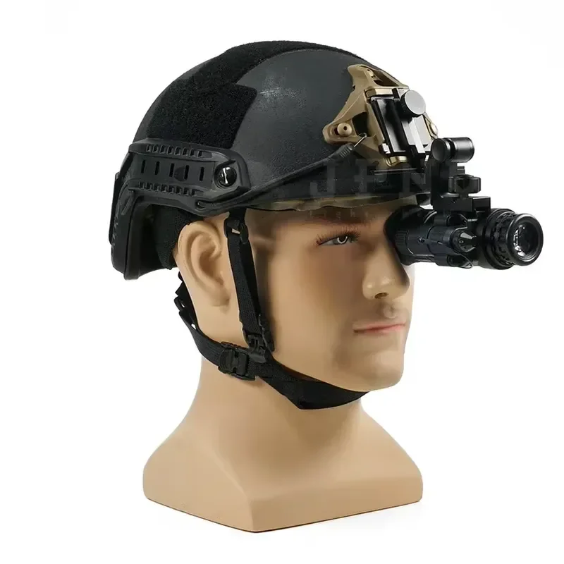 JPNV-14 Green and White Pvs 14 Head-mounted Helmet Low Light Night Vision Monocular Goggles