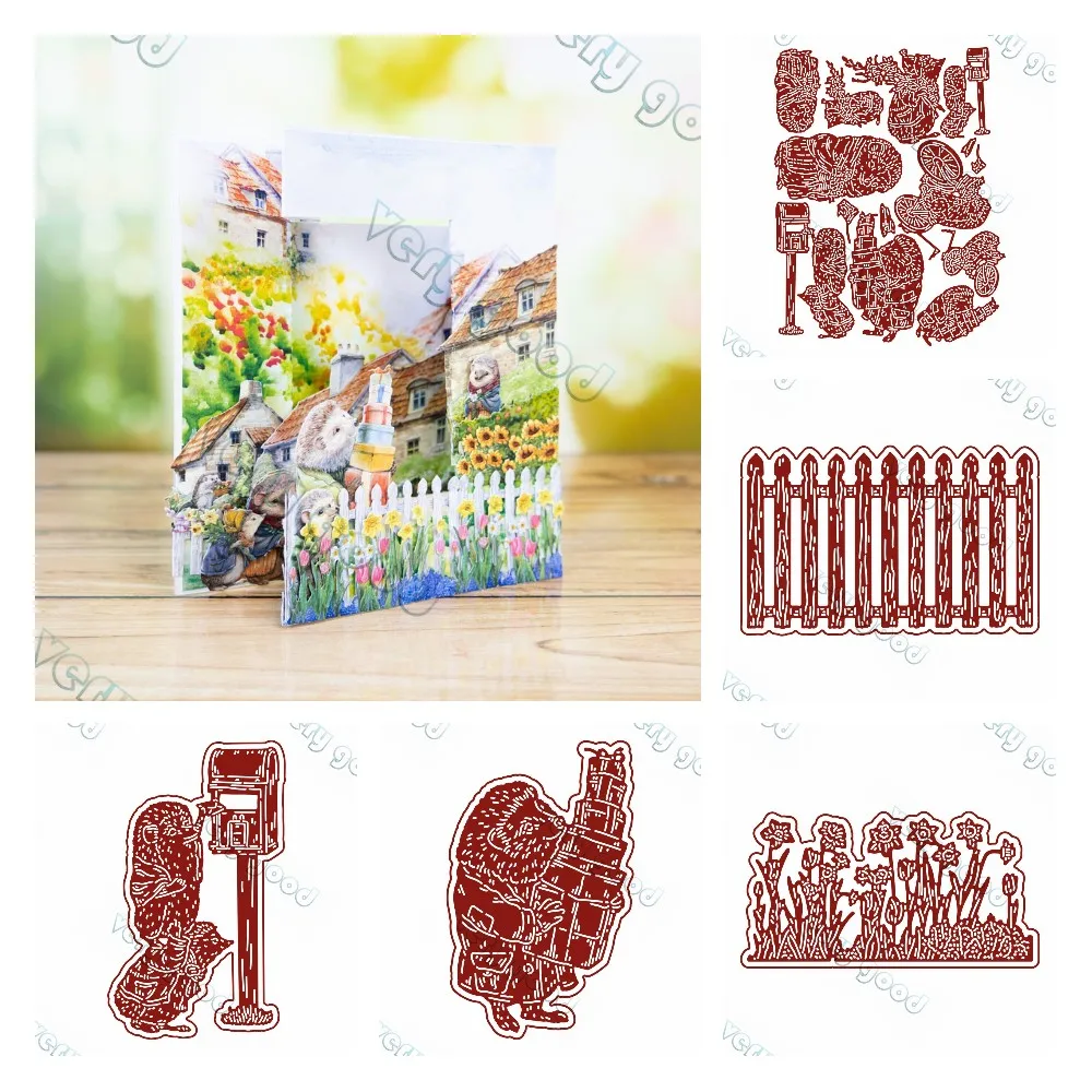 Spring Borders Pass the Parcel New Metal Cutting Dies Scrapbook Diary Decoration Stencil Embossing Template DIY Greeting Card