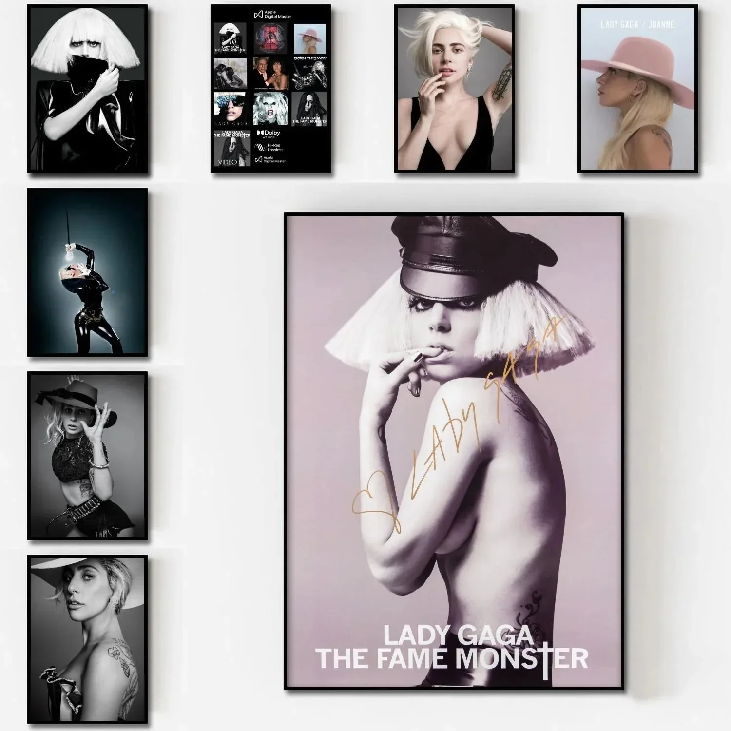 Arte de pared clásico escandinavo Lady Gaga Born This Way, lienzo HD, pintura al óleo, Impresión de póster para el hogar, dormitorio, sala de estar, decoración