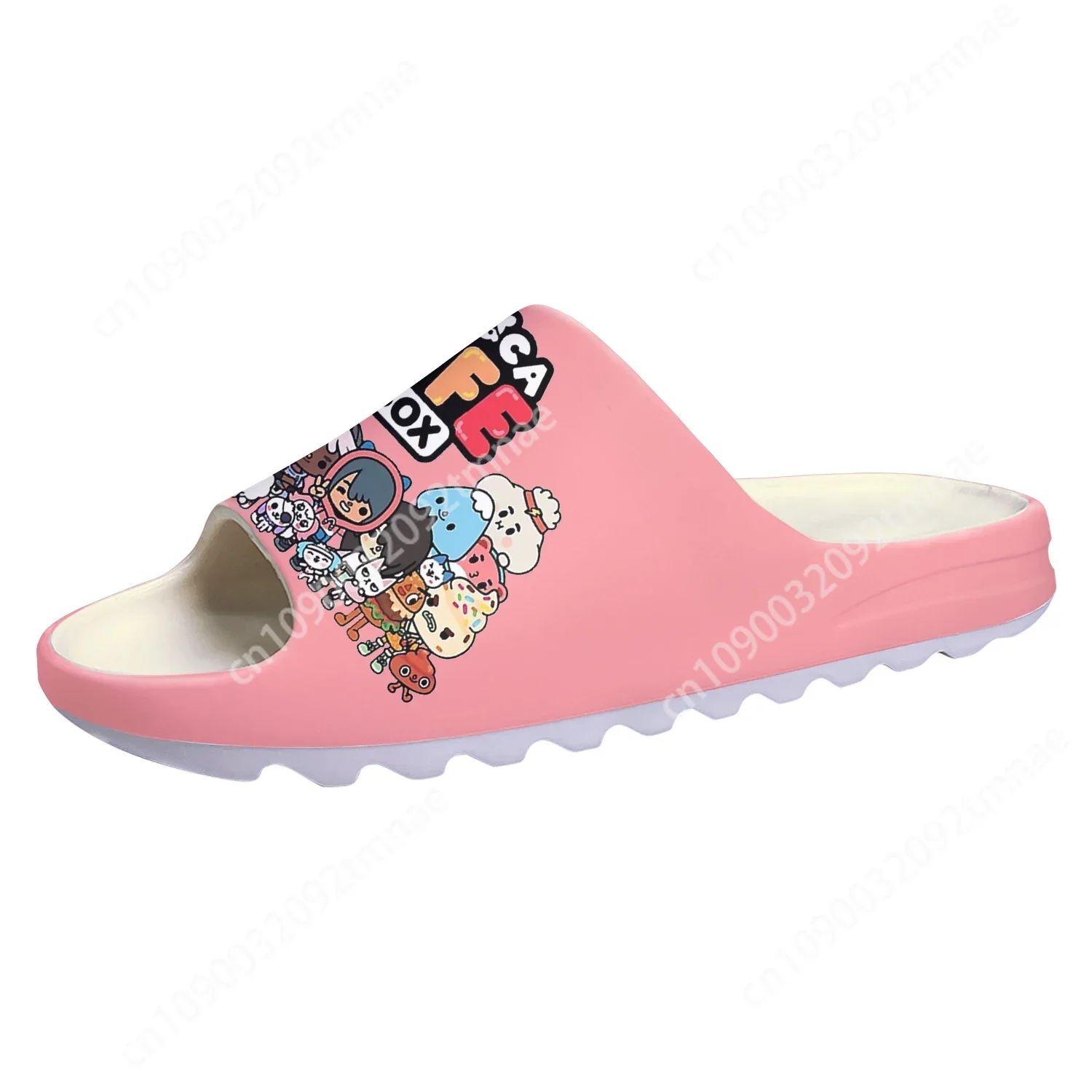 Toca Life World Soft Sole Sllipers Hot Cartoon Game Mens Womens Teenager Fashion Home Clogs Custom Water Shoes on Shit Sandals