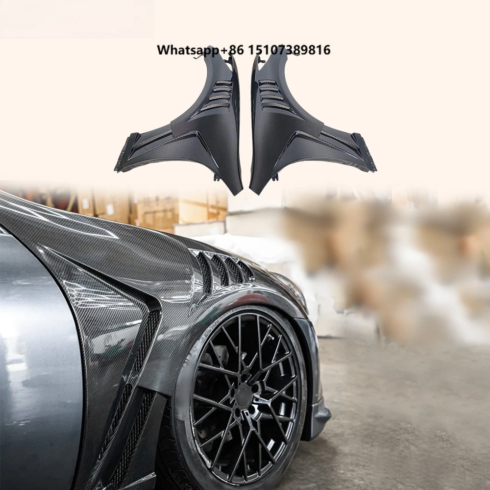For Infiniti G37 Sedan Only 07-13 V2 Style Carbon Front Bumper Vented Fender