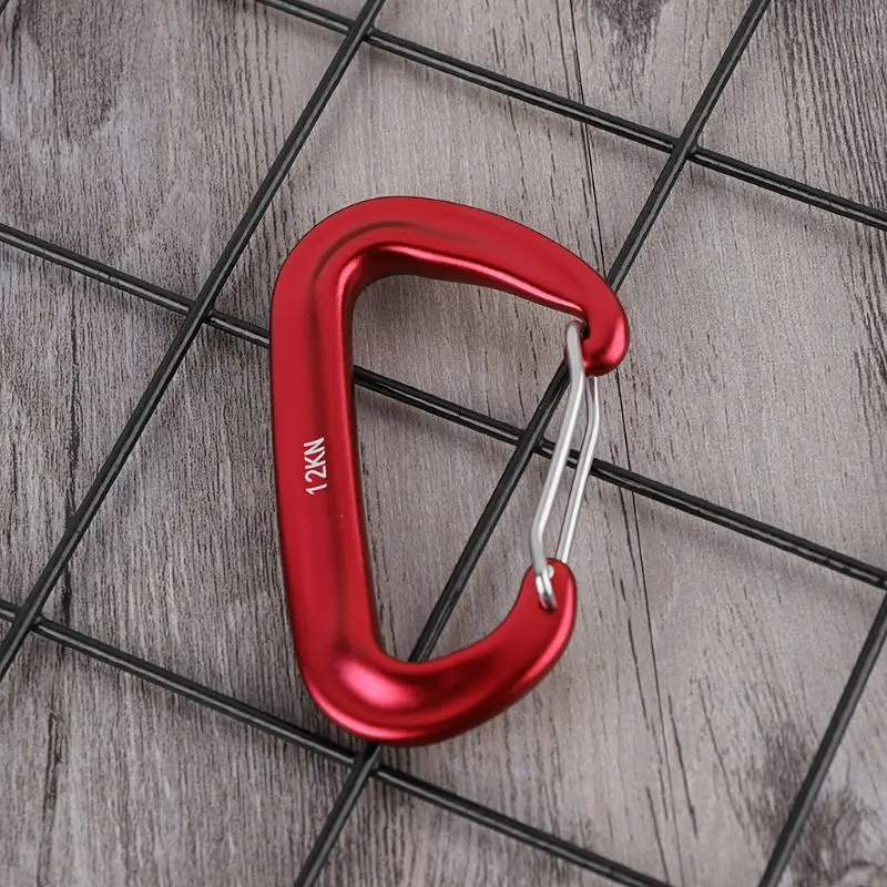 Twist Lock Carabiner Clips, Auto Locking Heavy Duty D Ring Carabiners Clip for Climbing Rappelling, D Shaped Carabiner