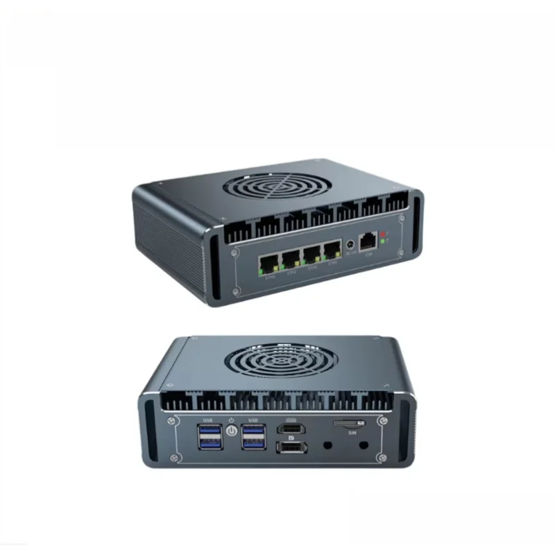 4 Core 7305 Industrial PC 4 LAN 2.5G Soft Router Firewall Appliance ROS Pfsense Linux Server Fanless Edge Computing Mini PC