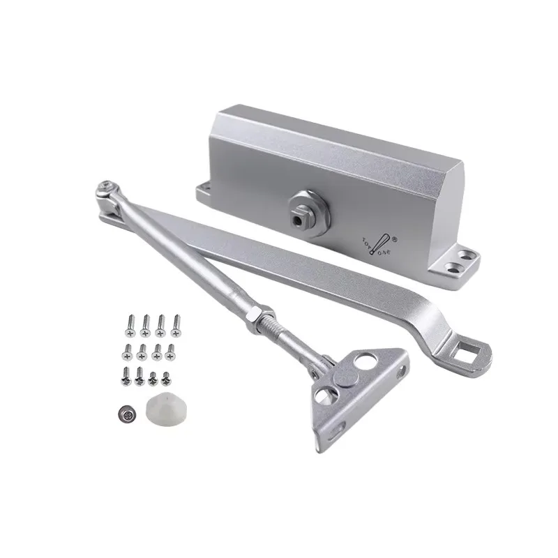 

TG-183 Automatic Sliding Arm Door Closer Heavy Duty Hydraulic Aluminum & Stainless Steel Modern Design For Hotels