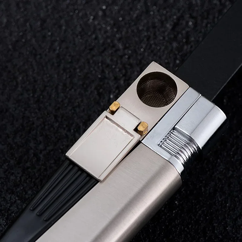 2024 New Oblique Flame Open Flame Lighter Metal Multifunctional Inflammable Lighter Gift Wholesale Smoking Accessories