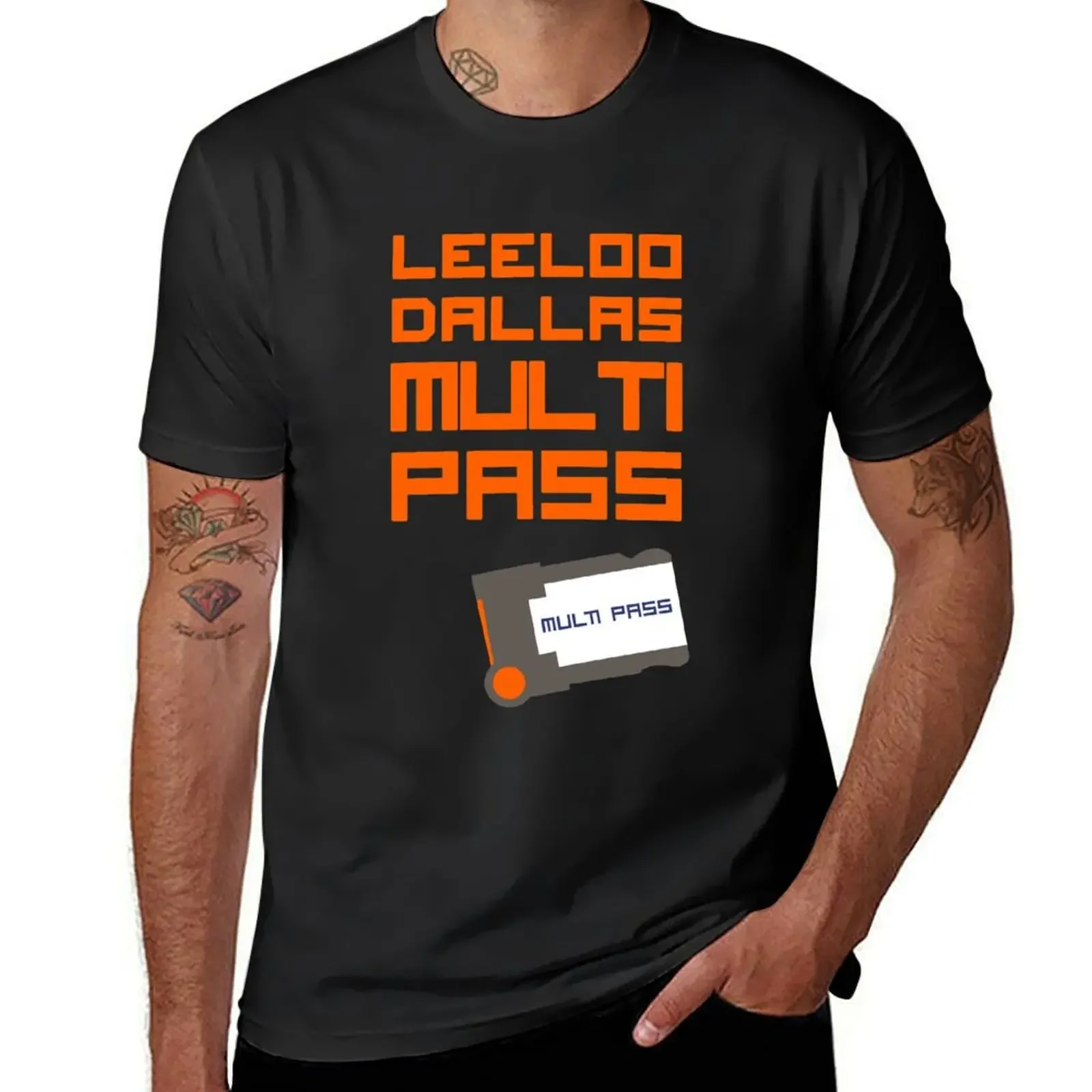 Leeloo Dallas Multipass T-Shirt sublime custom t shirt anime clothes graphic t shirt vintage slim fit t shirts for men