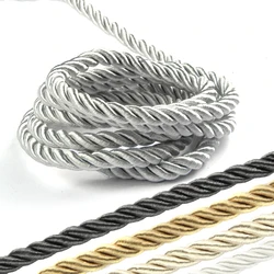 5YD/Lot 8mm Twisted Trim Cord Rope Nylon Rope For Home Decoration Accessories DIY Handmade Home Textile Decoration Braid Rope