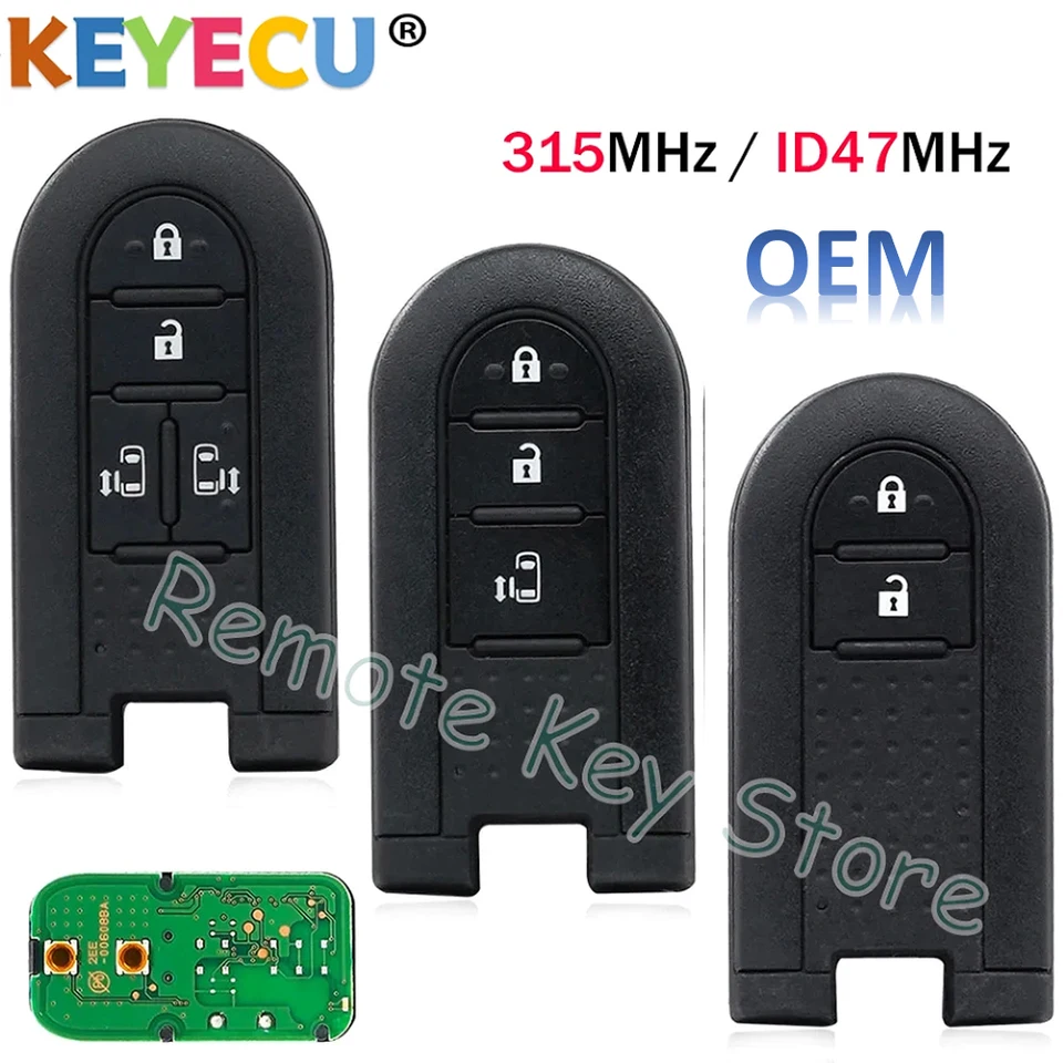 セキュリティ Daihatsu Toyota Keys 20 KEYECU 2/3/4Button OEM For Toyota Daihatsu Smart Remote Proximity