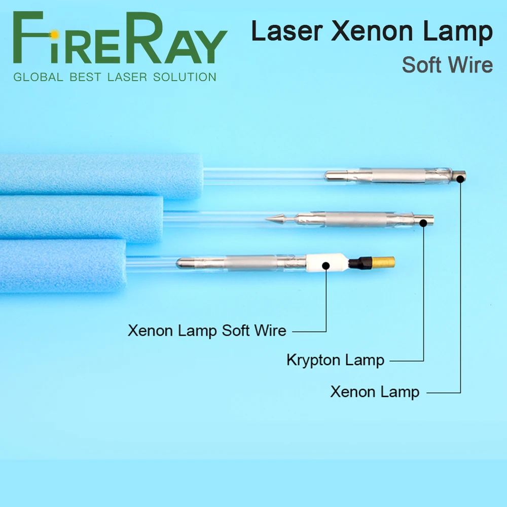 FireRay Laser Soft Wire Xenon Lamp Welding Equipment YAG Laser Tube Xenon Arc Lamp Flash Laser Pulsed Lamp for Marking Machine