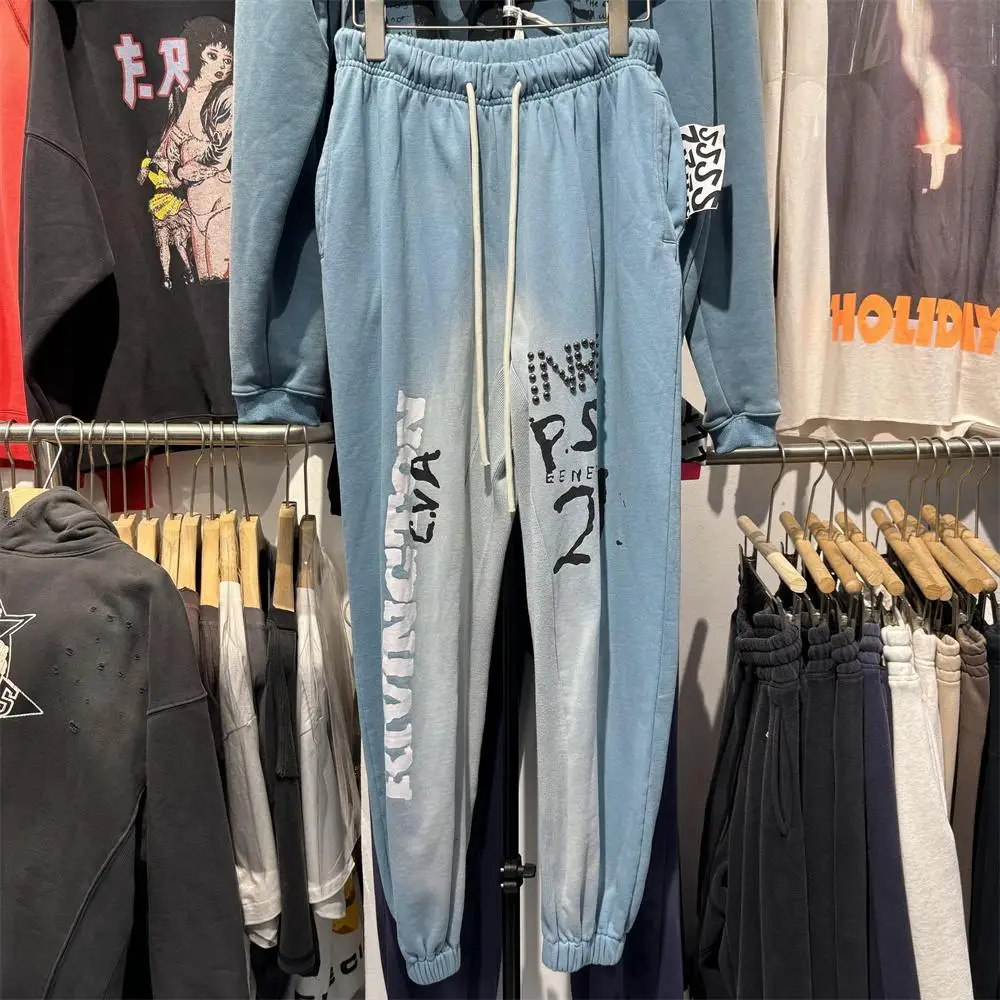 

Мужские и женские длинные брюки Waed обычного цвета со стразами, спортивные штаны, свободный крой, со средней талией, молодежные витали, всесезонные