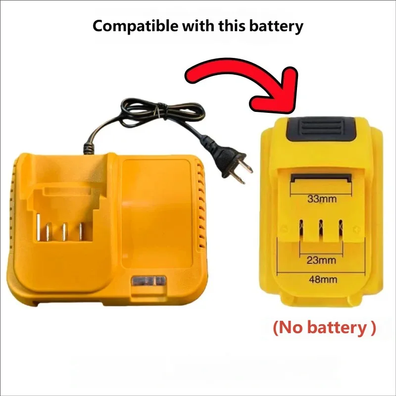 US EU Plug For Dewalt 21V 0.5A Lithium Battery Replacement Fit Power Tool Battery Charger DCB200 DCB201 DCB609 DCB182 DCB204