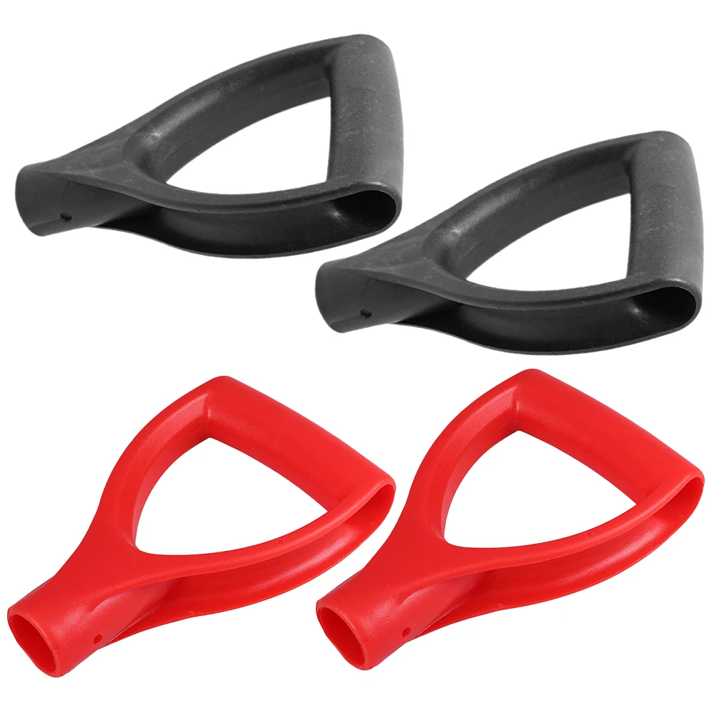 4 قطعة مقبض مجرفة على شكل حرف D مادة بلاستيكية تصميم مريح أدوات حديقة طويلة الأمد مقبض مجرفة مقابض قبضة