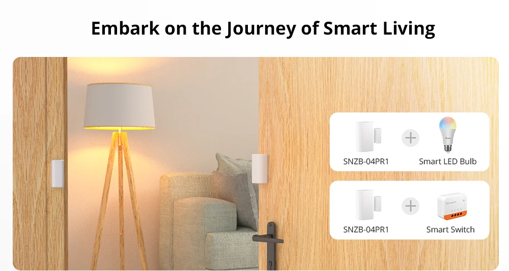 SONOFF Zigbee Tür- und Fenstersensor SNZB-04P Zigbee 3.0 Lokale intelligente Szenensteuerung Zigbee-Sensor für Haussicherheit Benötigt Zigbee-Hub – Detail 2
