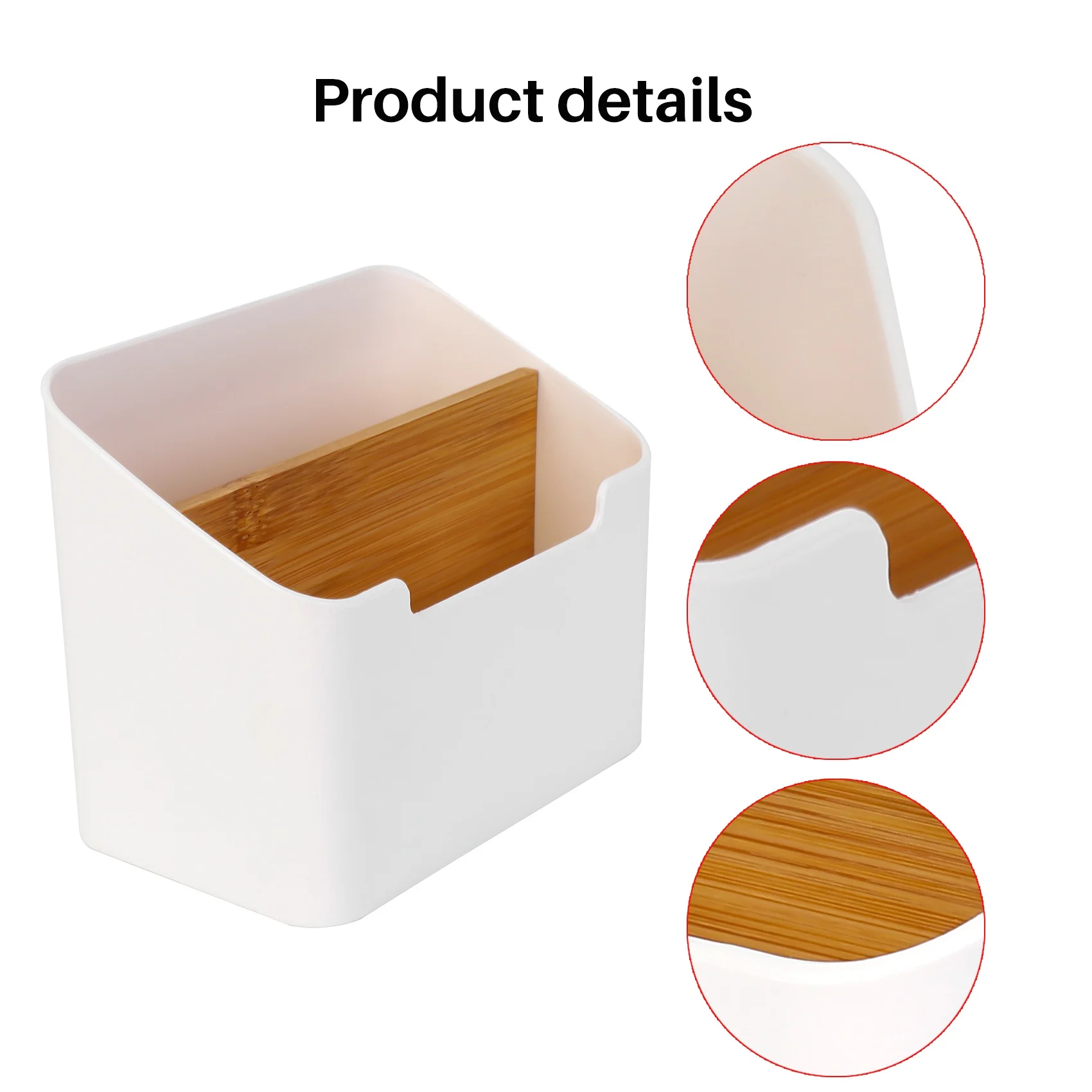 B27B Remote Control Holder Desk Storage Organizer Box Container For Desk, Office Supplies, Home