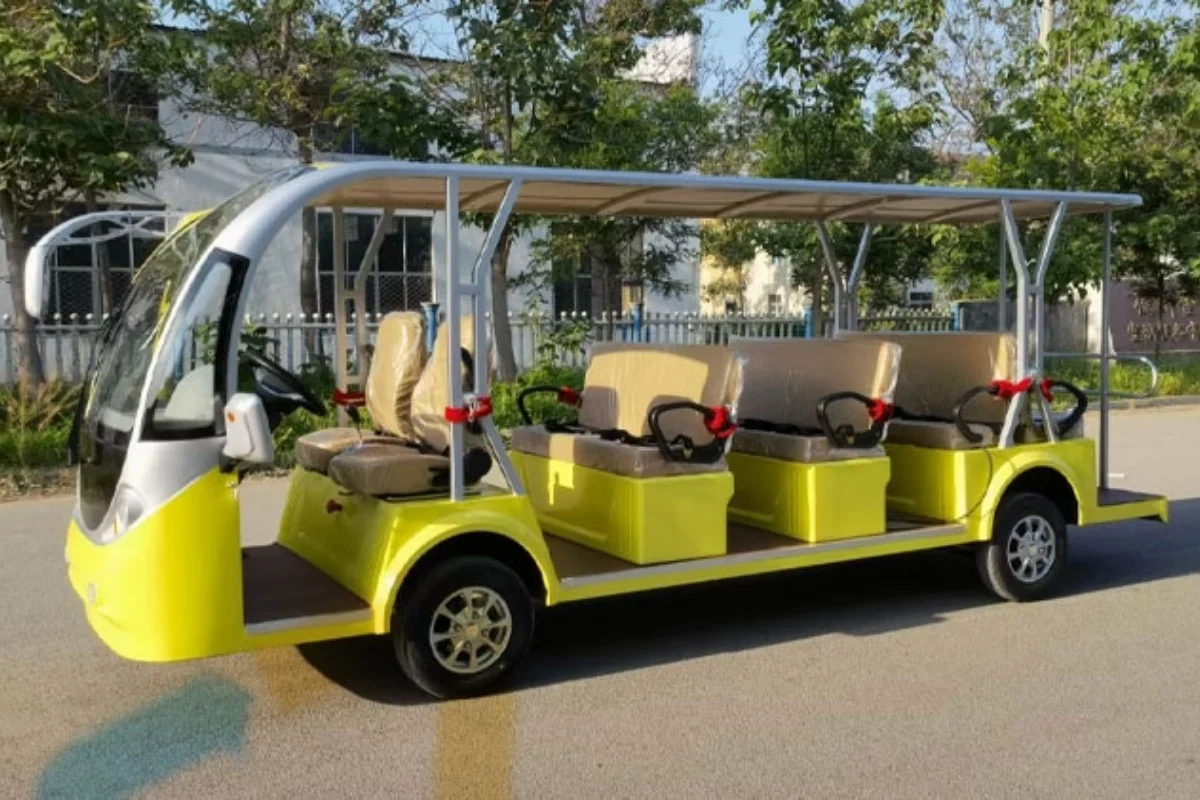 Factory Supplying Sightseeing Luxury Shuttle 14 Sets Electric Mini Bus 14 Seater