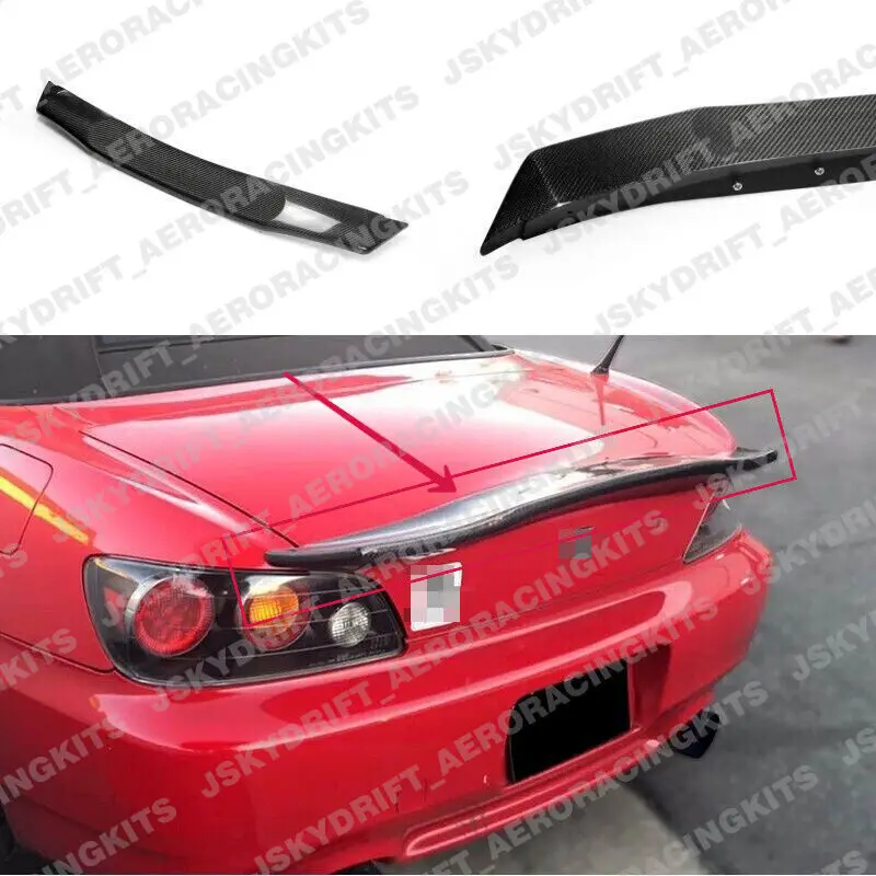 

For Honda S2000 AP1 AP2 Carbon Fiber Rear Trunk Spoiler Boot Wing Lip Bodykits