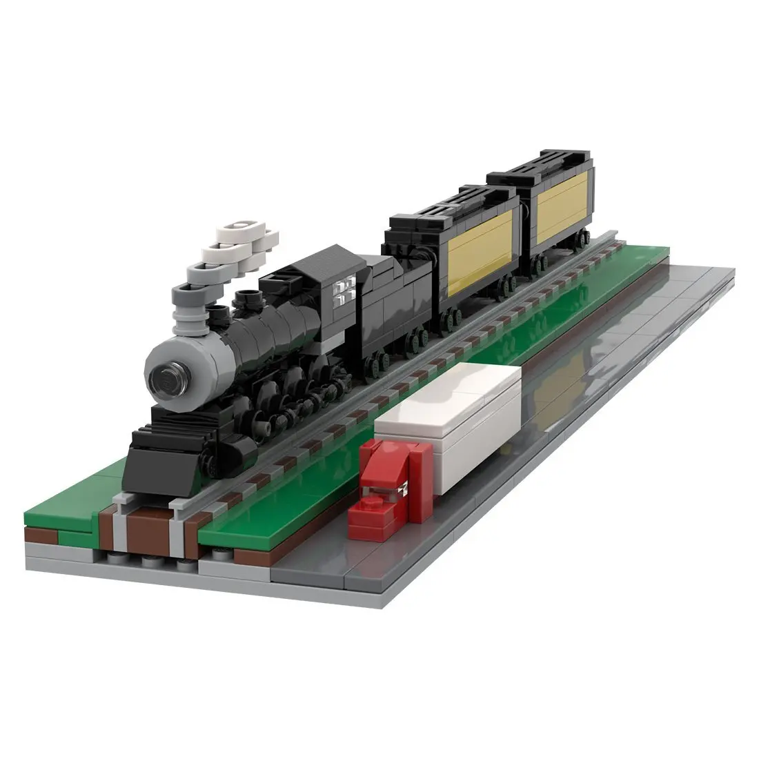 

Изготовленный на заказ микромасштаб MOC-56288 440 (Hit the Bricks) Train 447, детали, подарок для детей