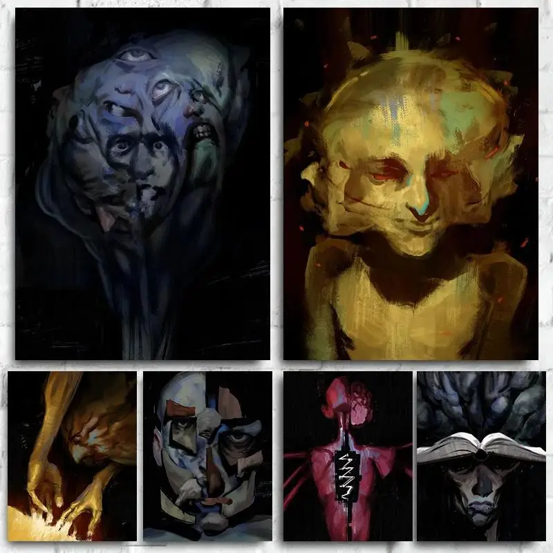 Disco Elysium Game Art Canvas Print  Official Gaming Wall Decor for Bedroom Living Room Internet Cafe Aesthetic Interior Design