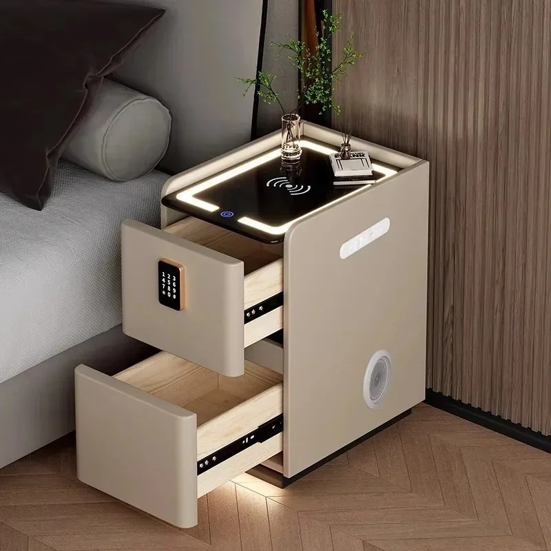 

/Modern Girls Nightstands Large European Cute Unique Storage Nightstands Smart Luxury Design Table De Chevet Home Furniture