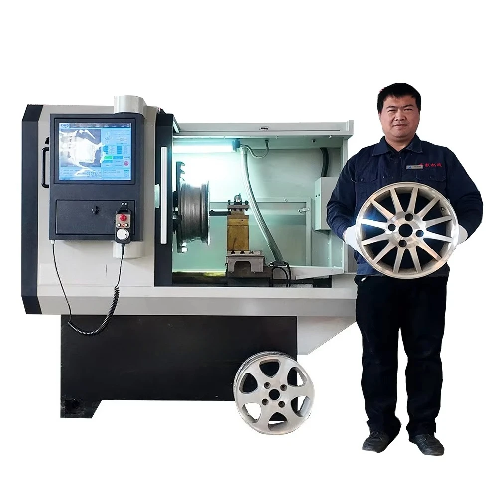 Best Alloy Wheel Repair Machine CK6160Q Rim Resurfacing CNC Lathe