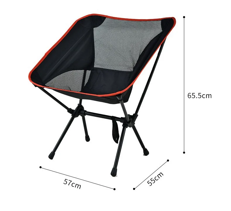 Camping Chair Folding Mini Pocket Chair Outdoor 360 Degree Rotatable Aluminum Alloy Adult Picnic Loaded 100Kg Portable Light 400