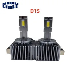 2PCS Headlights HID BULB XENON Bulb To LED 55W 6000K White D1S D2S D3S D4S D5S Two-sided CSP Chip +300% Brightness Plug And Play