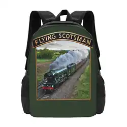 Flying Scotsman And Nameplate Hot Sale Backpack Fashion Bags Flying Scotsman Steam Train The Flying Scotsman Locomotive Steam