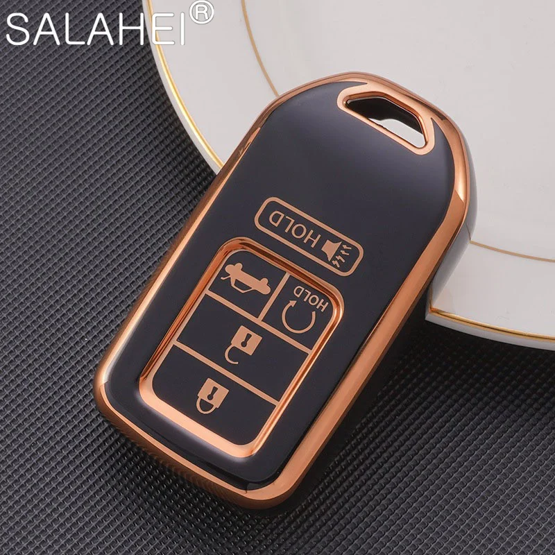 TPU Car Key Case Fob Cover Holder Shell For Honda Civic Accord Cr-v Pilot Crv 2015 2016 2017 2018 2019 2020 2021 Accessories