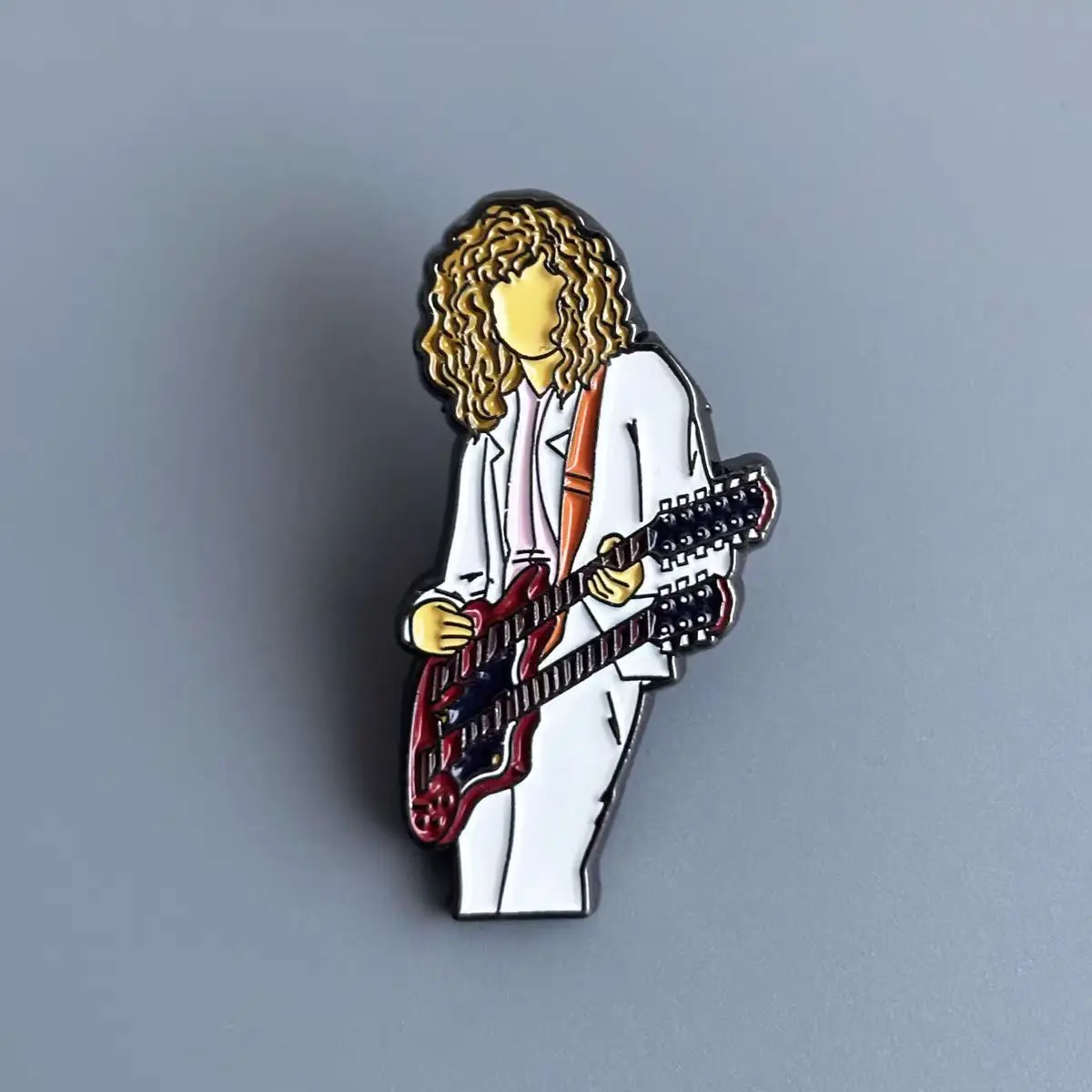 Jimmy Page Led Zeppelin Rock Perimeter Badge Brooch