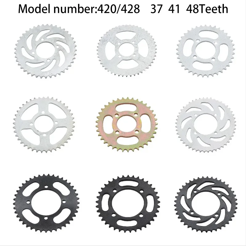 Motorcycle 420/428 37 41 48Tooth 152mm-197mm High Quality Motorcycle sprocket For ATV Quad Pit Dirt Bike Motorcycle