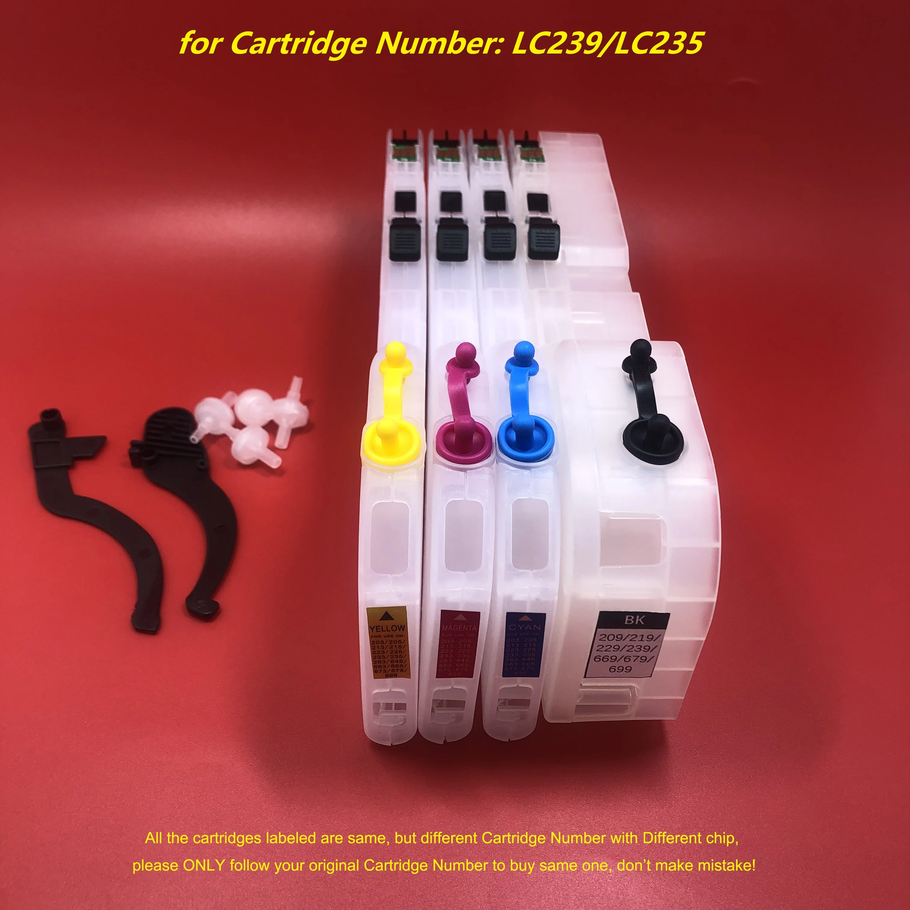 YOTAT Long Ink Cartridge LC239 LC235 with ARC for Brother MFC-J5320DW MFC-J5720DW Printer