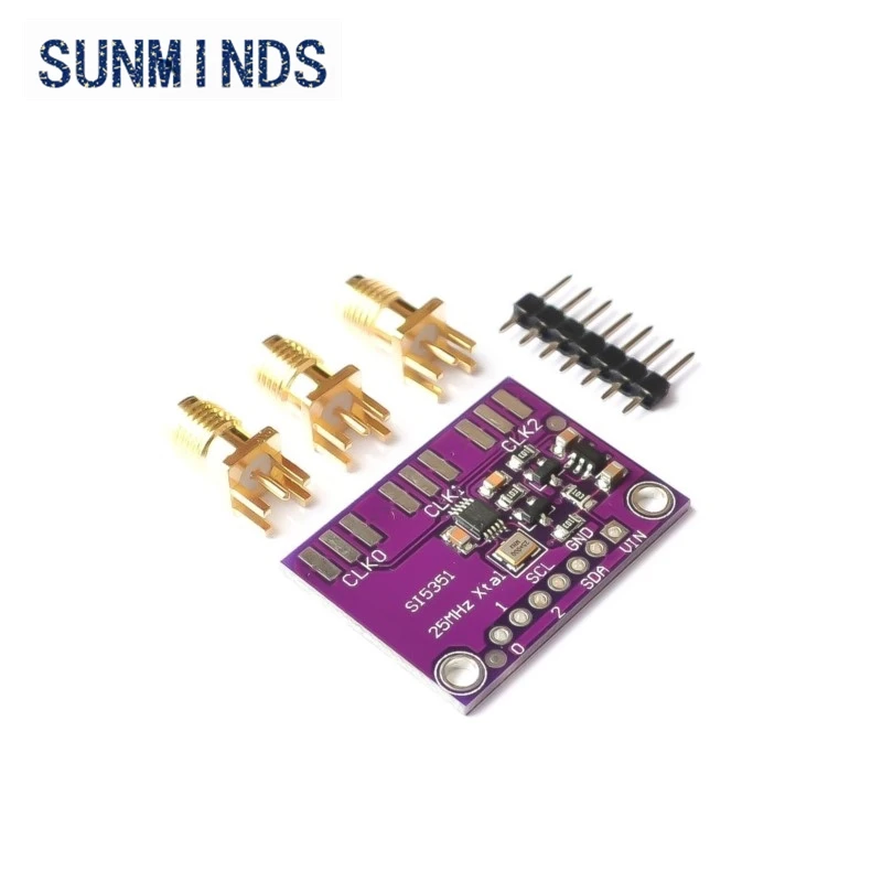 DC 3V-5V CJMCU-5351 Si5351A Si5351 I2C Clock Generator Breakout Board Module Signal Generator Clock 8KHz-160MHz For Arduino