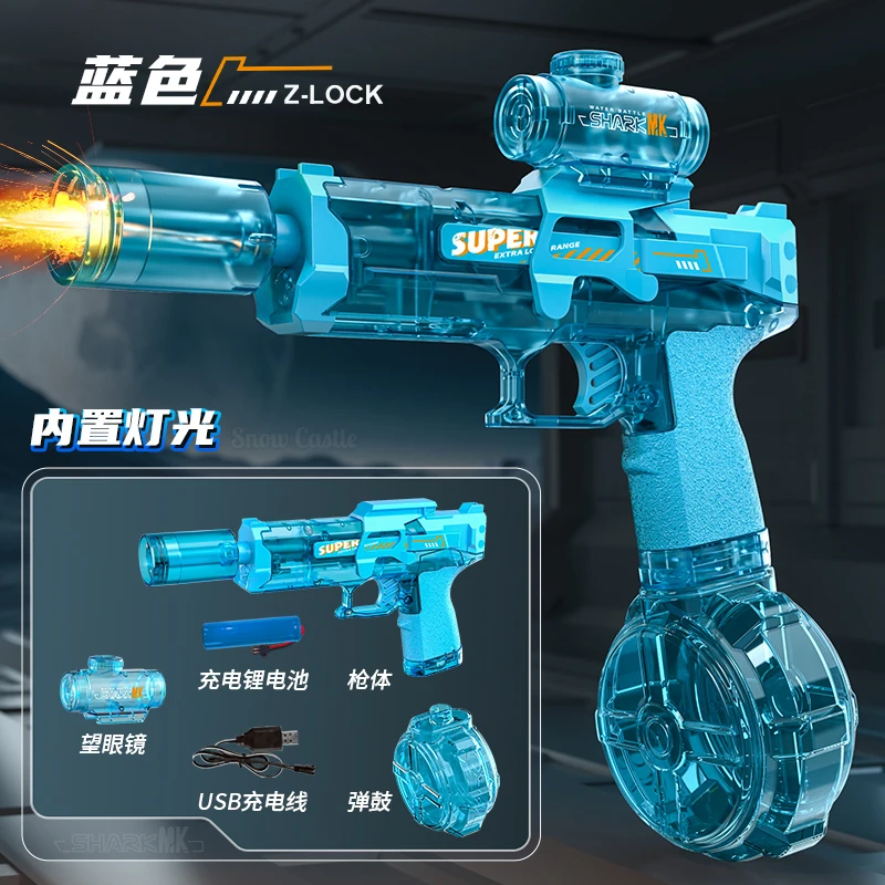 Elektrisch Waterpistool Speelgoed Draagbare Automatische Elektrische Burst Waterpistool Kids Outdoor Water Speelgoed