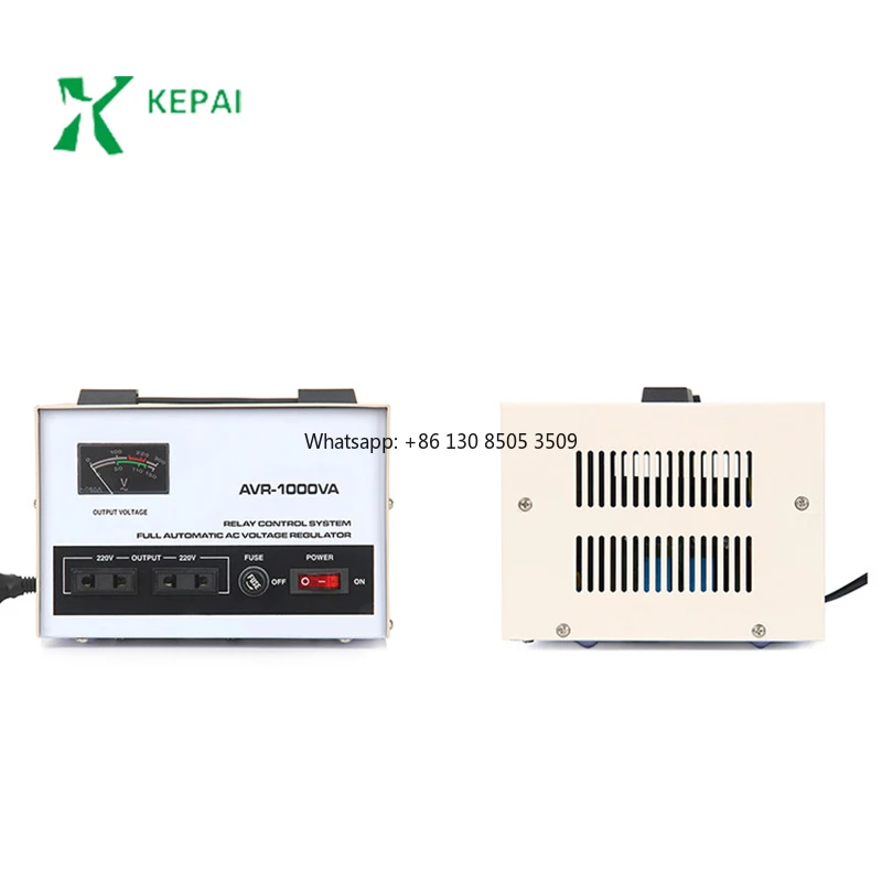 AVR-1000VA single-phase automatic voltage regulator with servo motor control for domestic copper household appliances
