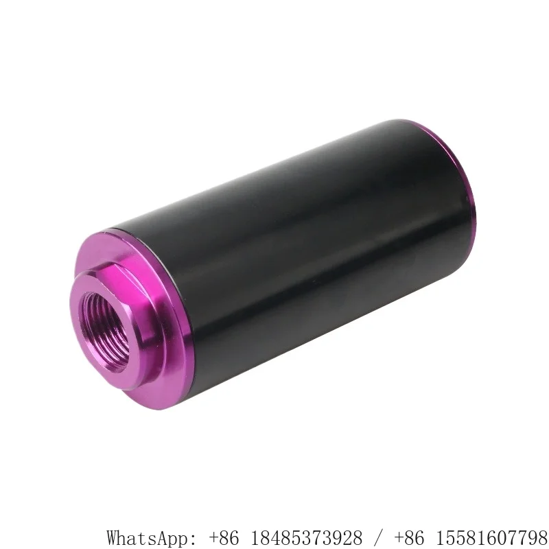 50mm Inline Fuel Oil Filter 3pcs with AN6 AN8 AN10 Adapters Universal Auto Modified Fuel System Filter Accessories