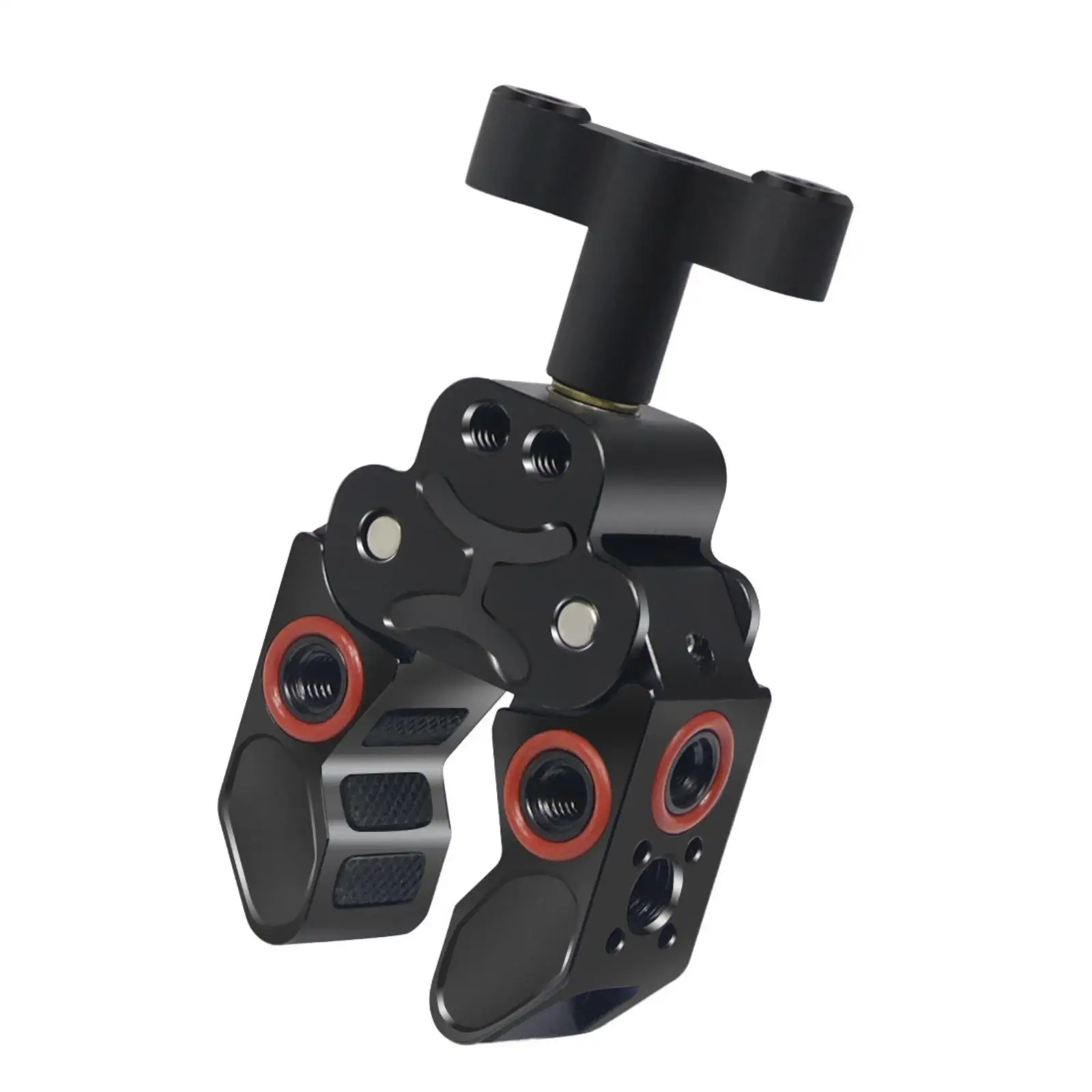 Aluminum Alloy Camera Clamp Mount for DSLR Rig Claw Style Clamp with Rubber Pads for Tripod Support