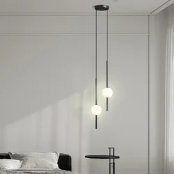 Nordic Eenvoudige Glazen Bol Hanglampen Eetkamer Slaapkamer Decor Hanglamp Restaurant Bar Suspension Kroonluchters Verlichting