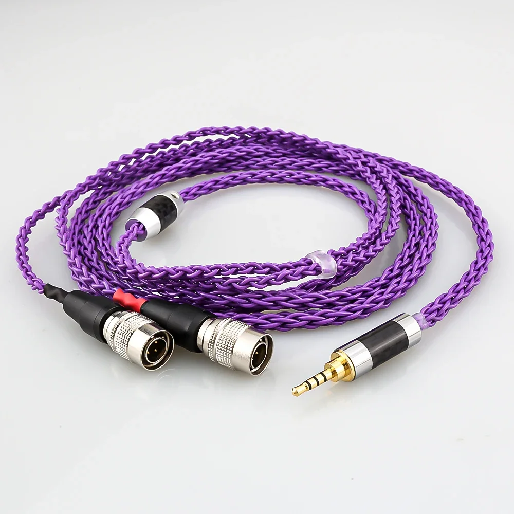 HiFi 3.5mm 4.4mm XLR Upgrade Cables Silver Plated Headphone cable for Dan Clark Audio Mr Speakers Ether Alpha Dog Prime Earphone