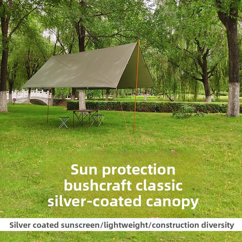 

Outdoor Camping Shelter Sunshade Canopy Waterproof UV Protection Portable Shelter for Beach Picnic Backyard Party Camping Tent