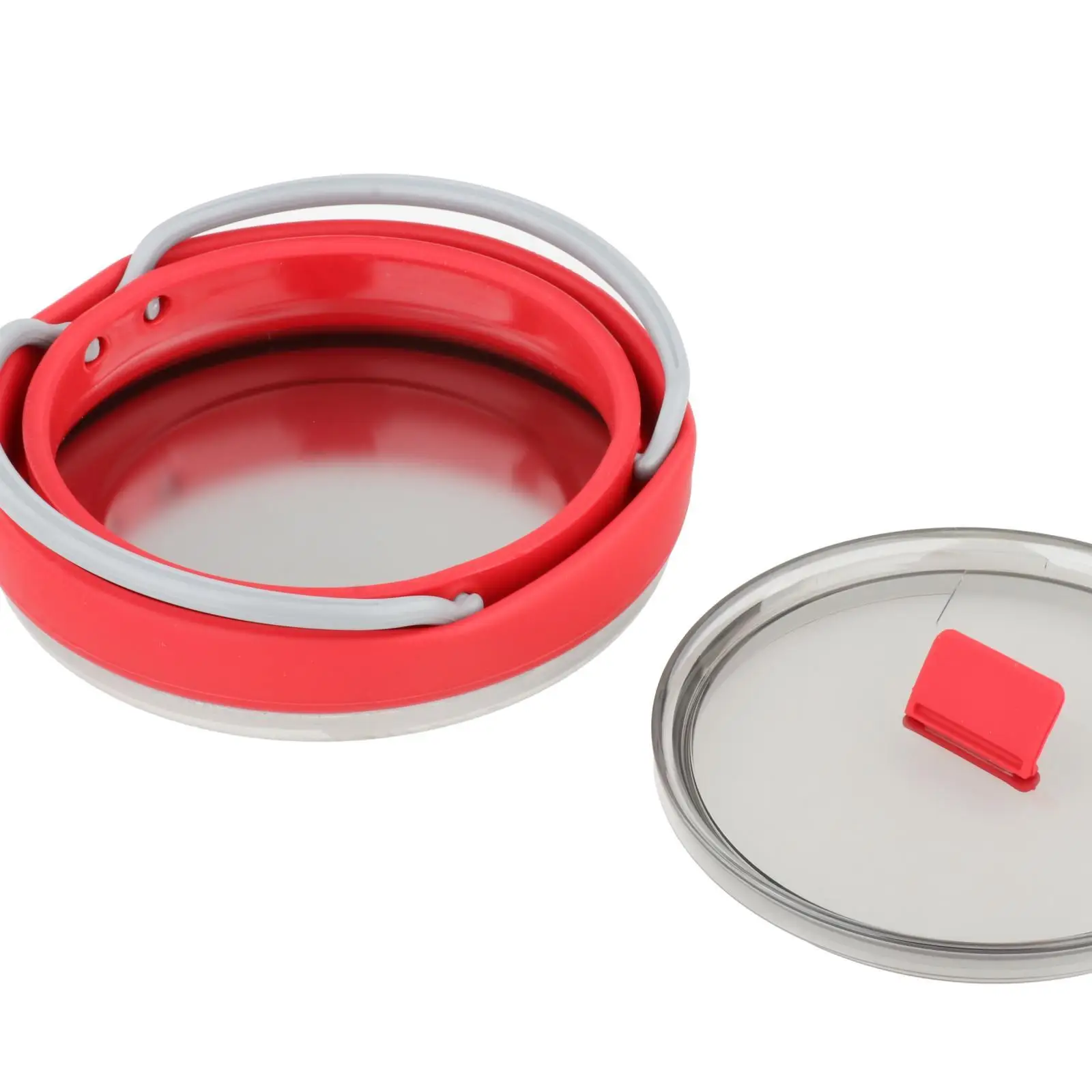 

Collapsible Silicone Cook Pot Travel Fishing Picnic Kettle Teapot Cookware