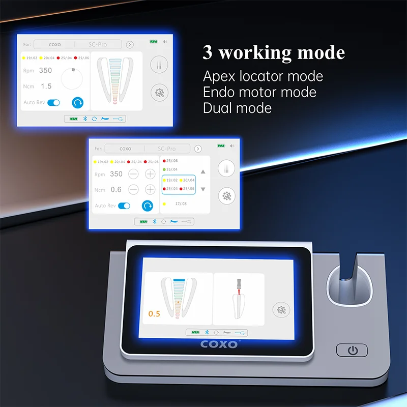 COXO C-SMART-I PILOT Dental Endo Motor with Apex locator 16:1 Contra Angle Dental Wireless Endo Moto For Dentistry Root Canal