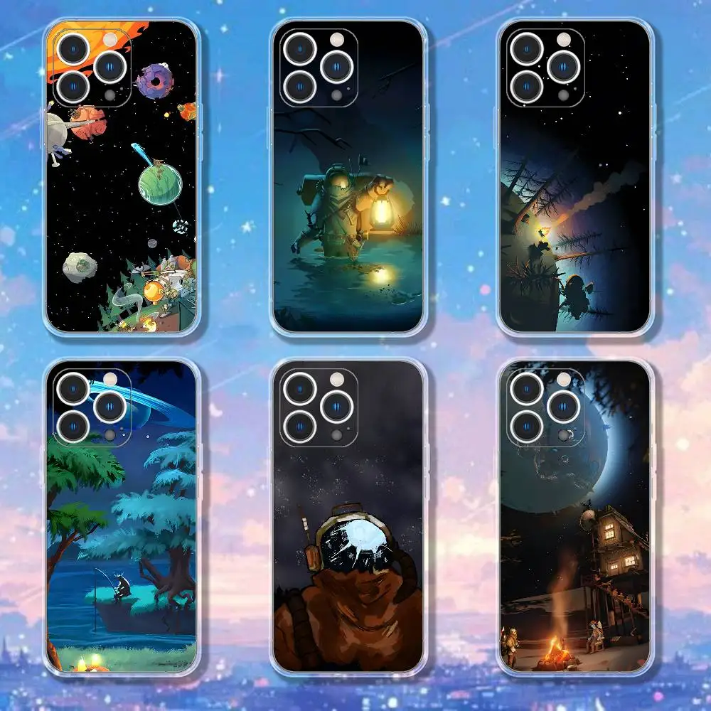 

O-Outer Wilds Game Phone Case For iPhone 17,16,15,14,13,12,11 Pro,Max,Plus,X,XS,XR,SE4,E Mini Transparent Soft Cover