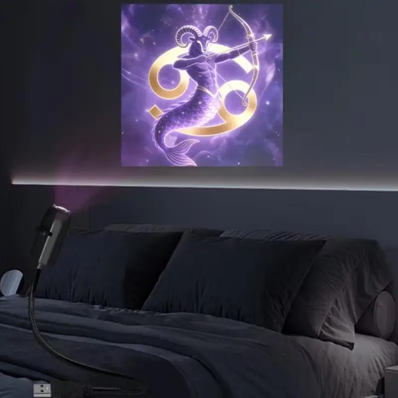 ~Creative Zodiac Planet Pattern Themes USB Projection Light For Room Ceiling Background Decoration