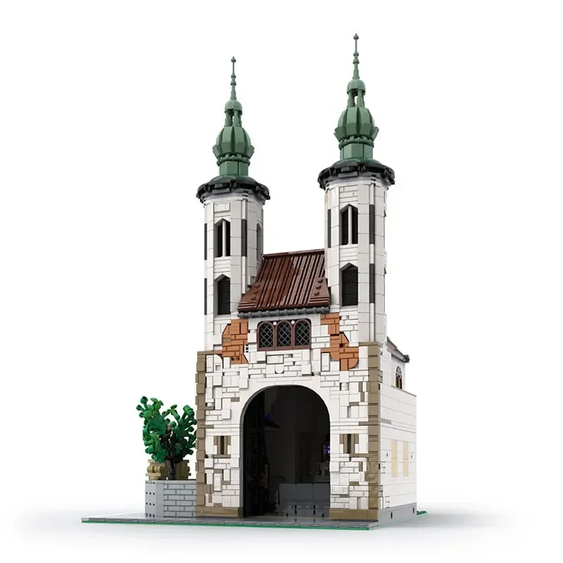 Creative Street Scene Expert MOC 124447 Andrew's Church Model 3056PCS Building Blocks Brick Toys for Boy Children Gift Set