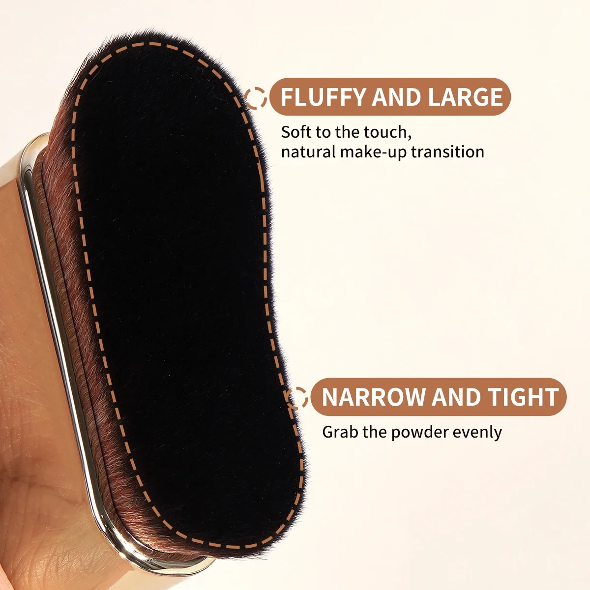 สําหรับ Contouring Tanning Liquid Foundation Cream Blush Soft Bristle เครื่องมือแต่งหน้าอเนกประสงค์สําหรับวันแปรงแต่งหน้าขนาดใหญ่