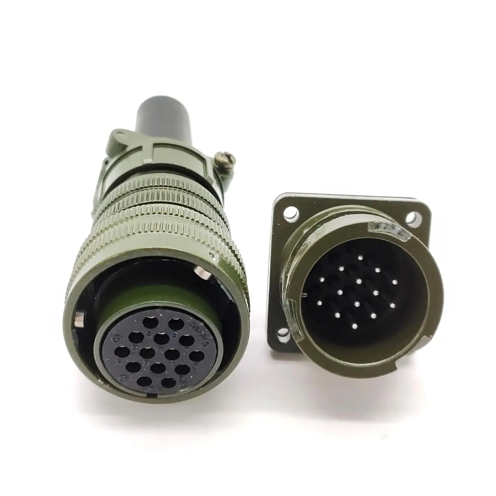 MS3106A20‑27 MS3102A20‑27 Male Female 14Pin Bayonet Circular Connectors MIL‑DTL‑5015 Spec 