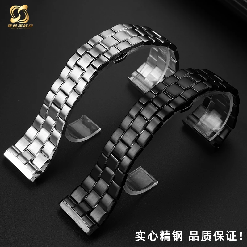 Solid Steel Watch Strap For SEVENFRIDAY P2/PS1/M2/Q2 Stainless Steel 28mm watch band  Black Silver Men's Watch Bracelet