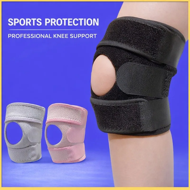 Elastic Sports Knee Brace Support Bandage for Running Hiking Cycling Men Women