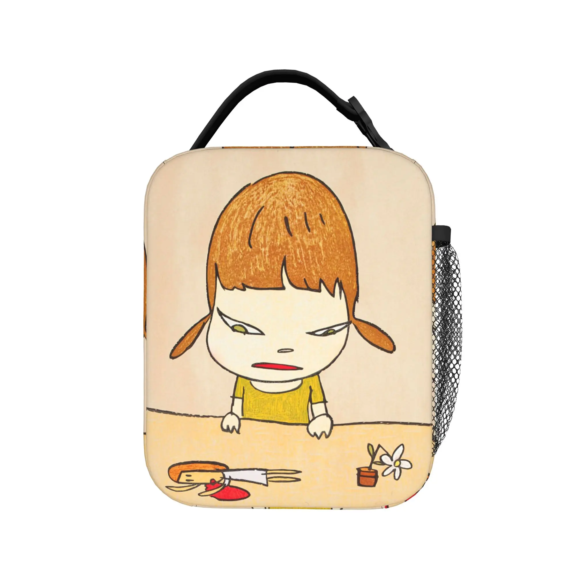 Cartoon Yoshitomos Nara Insulated Lunch Bags High Capacity  Reusable Cooler Bag Tote Lunch Box Work  Travel Food Storage Bags