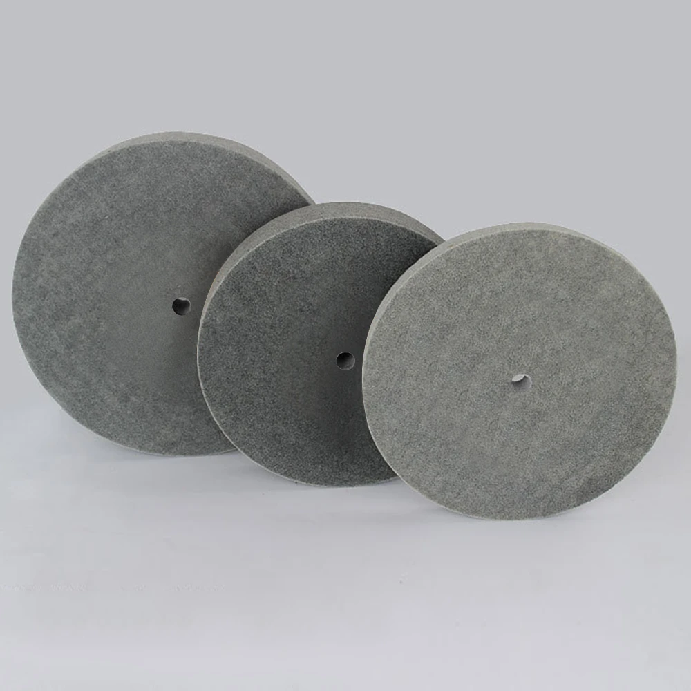 200mm x 25mm 240 ruote per molatura e lucidatura in fibra di Nylon a grana ruote per spazzolatura in acciaio inossidabile per legno metallico in acciaio inossidabile